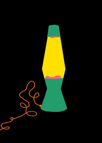Een GIF van een bewegende lavalamp.